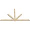 Ekena Millwork Kennewick Rough Sawn Timber Gable Bracket, Douglas Fir, 96"W x 56"H x 2"D x 4"F, 14/12 Pitch GBW096X56X0204KEN00RDF - alternate 3